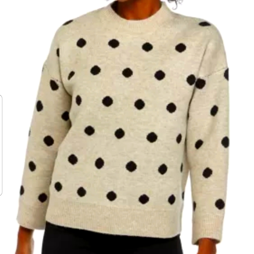 CHELSEA & THEODORE POLKA DOT SWEATER